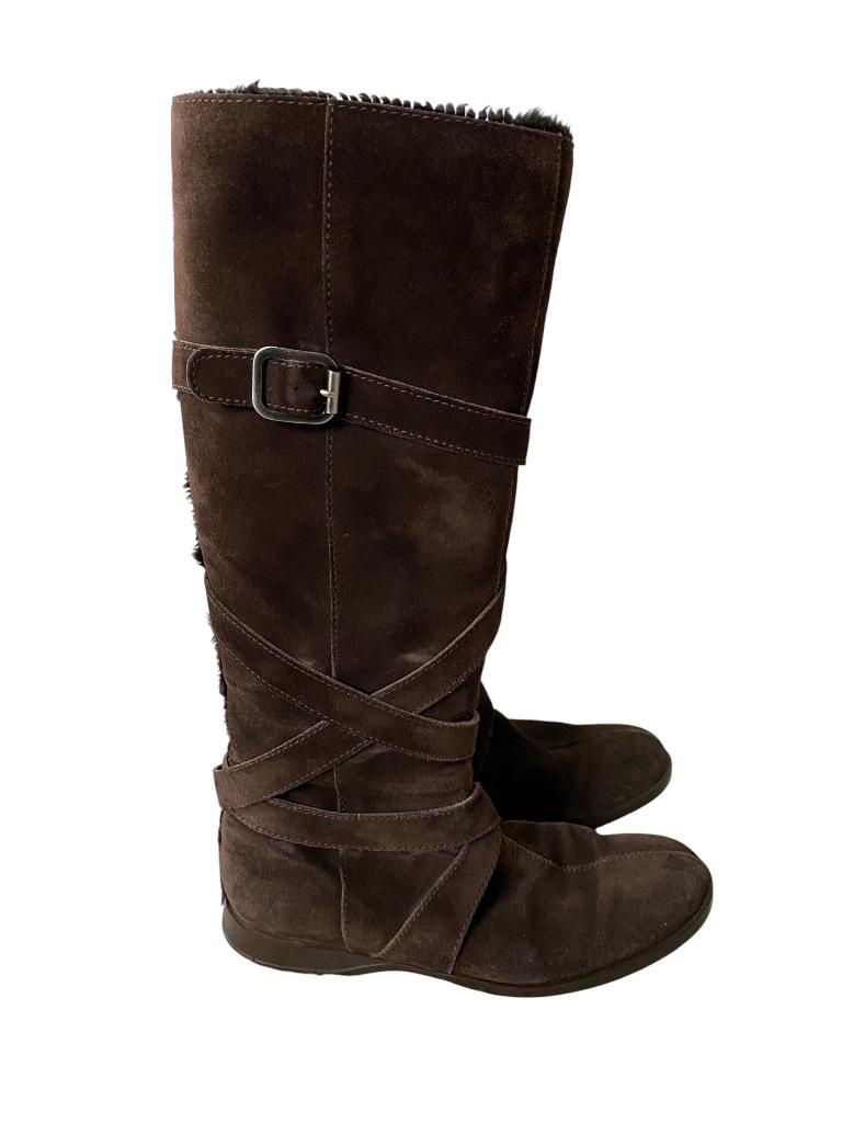 Hogan laarzen 38, Kleding | Dames, Schoenen, Zo goed als nieuw, Hoge laarzen, Zwart, Verzenden