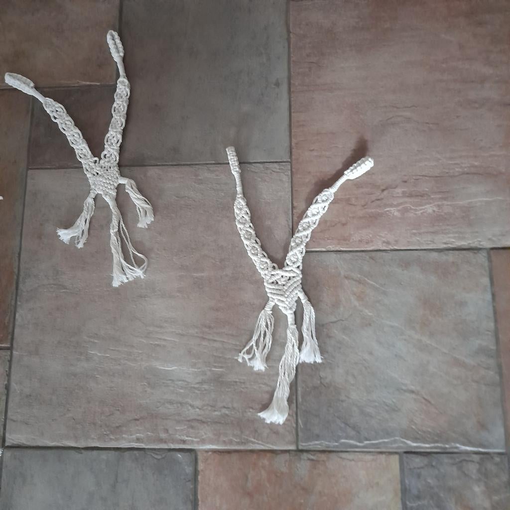 Macramé gordijn embrasse opneem banden, 8 stuks 50 cm lengte, Ophalen of Verzenden
