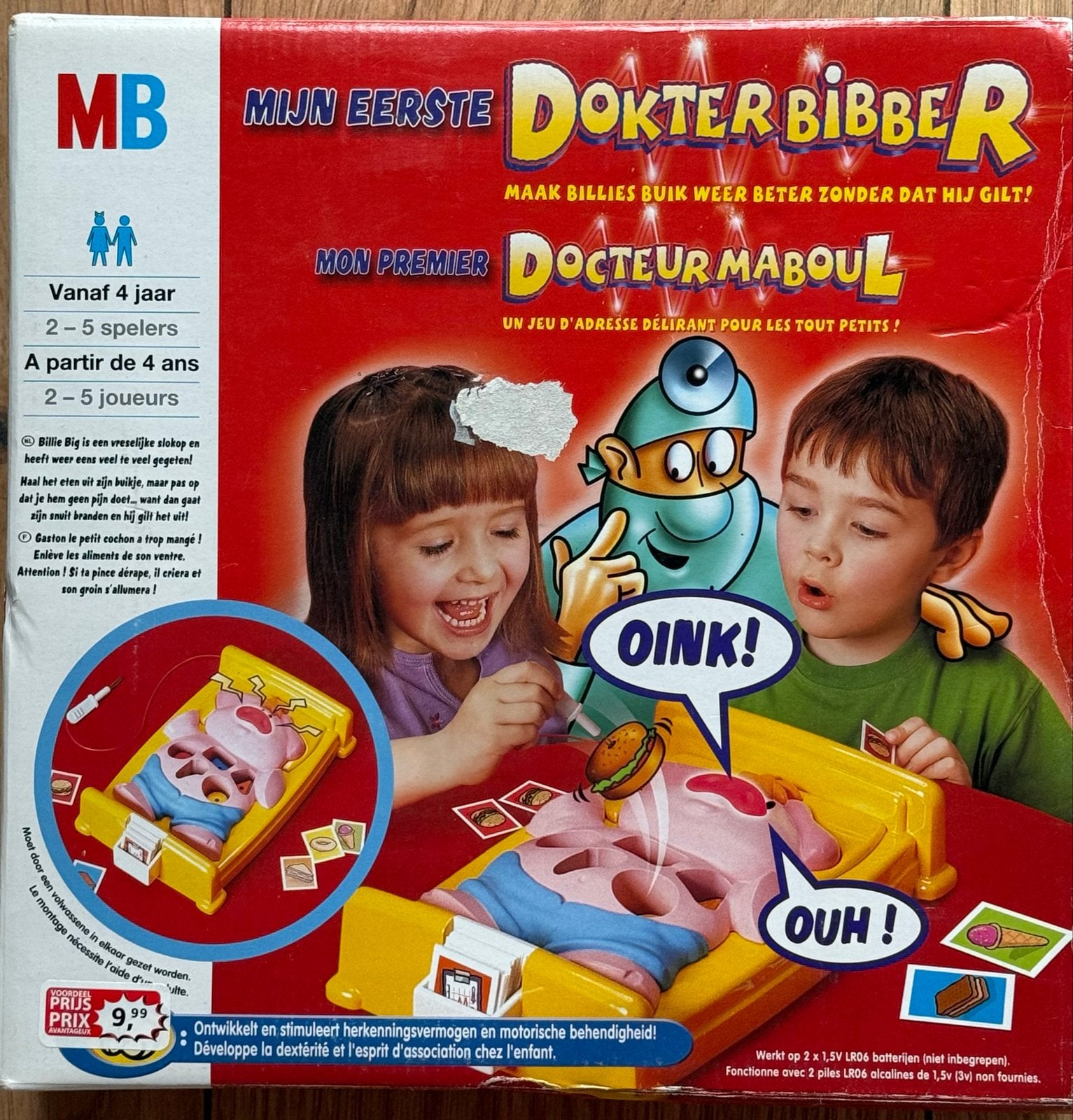 Mijn Eerste Dokter Bibber, Hobby en Vrije tijd, Gezelschapsspellen | Bordspellen, Drie of vier spelers, Ophalen of Verzenden, Zo goed als nieuw