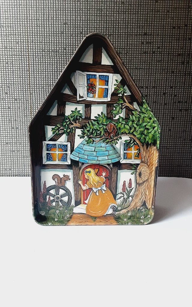 silver crane company 1996 fairy tale cottages blik, Verzamelen, Blikken, Verzenden, Overige