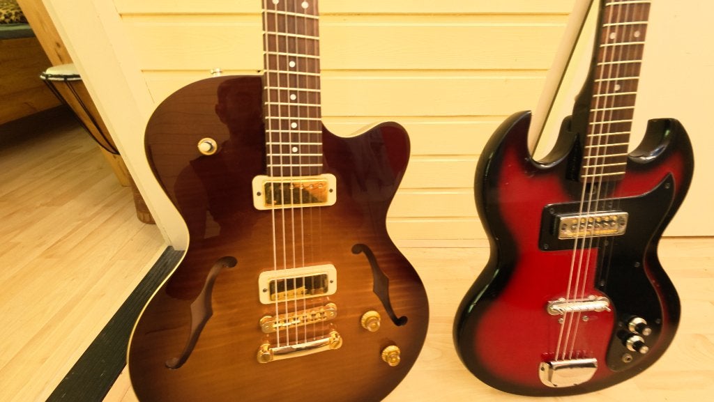 Yamaha aex 520 / Hollow body gitaar, Ophalen, Zo goed als nieuw, Semi-solid body, Overige merken