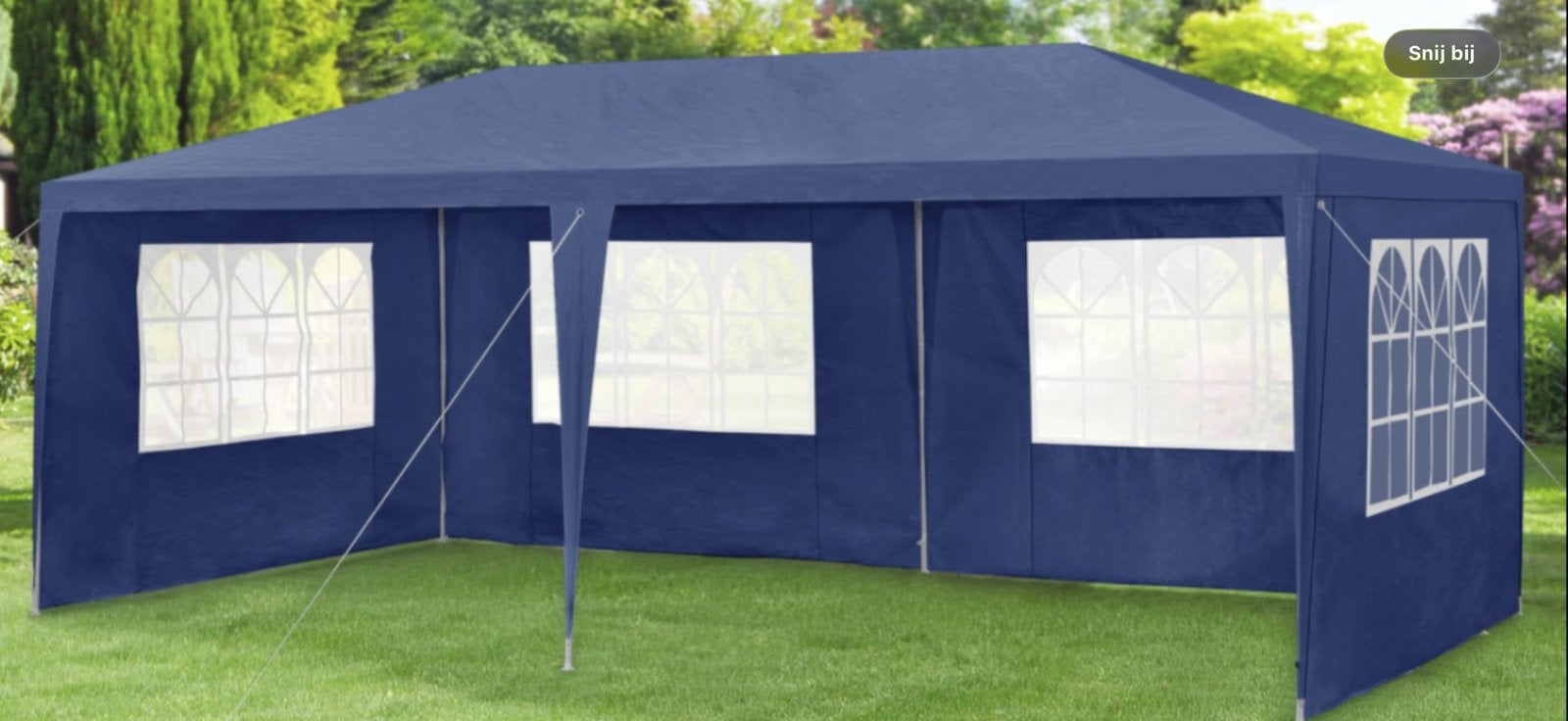 Te huur: grote Partytent (6x3 of 9x3), Tuin en Terras, Ophalen, Minder dan 4 meter, 8 meter of meer, Zo goed als nieuw