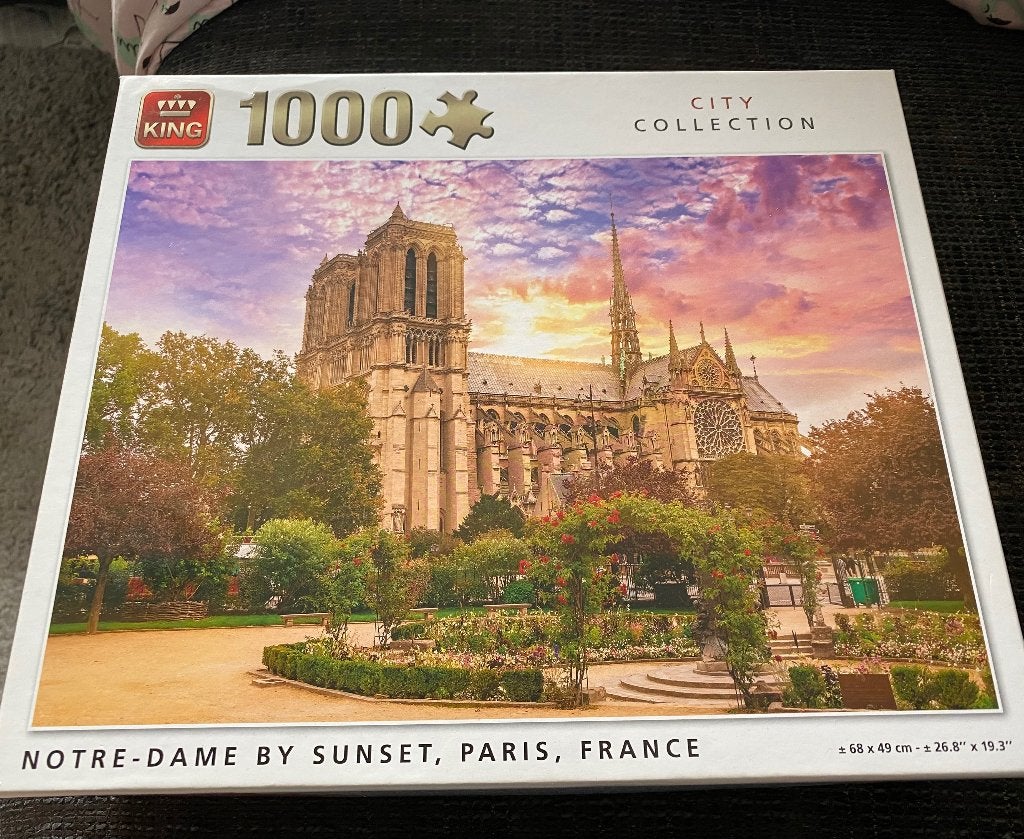 Legpuzzel city collection notre-dame 1000 st, Ophalen of Verzenden, 500 t/m 1500 stukjes, Zo goed als nieuw, Legpuzzel