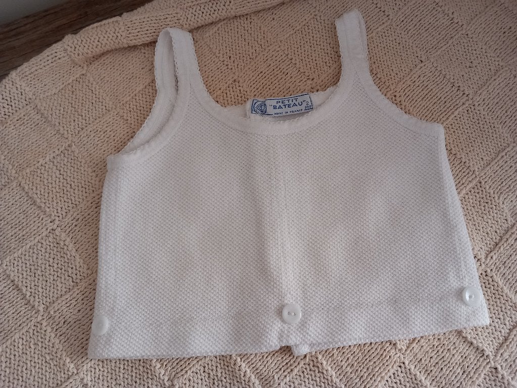 Antiek Frans peuter borstrok hemdje 2 jaar Petit Bateau, Ophalen of Verzenden, Kinderen