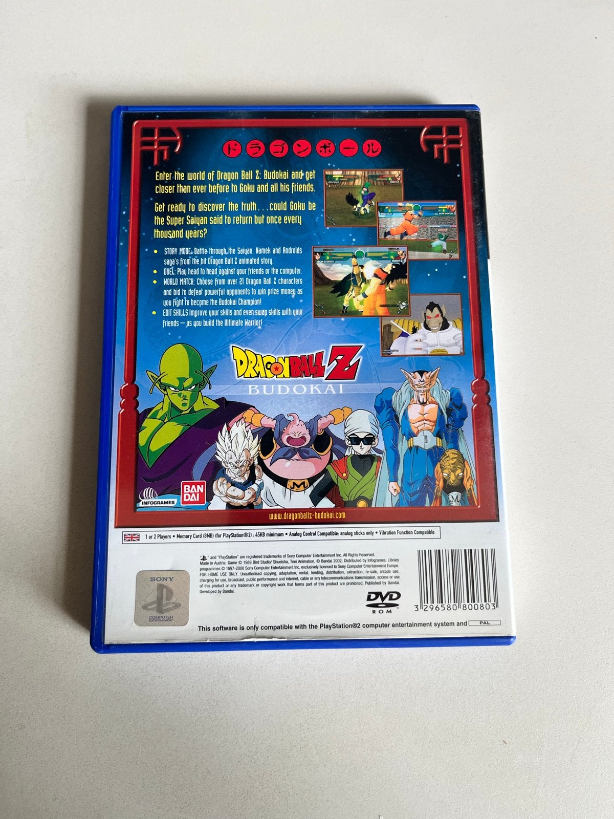 Dragon Ball Z Budokai - PlayStation 2 (PS2) nieuwstaat!, Vechten, P, 2 spelers, Eén computer