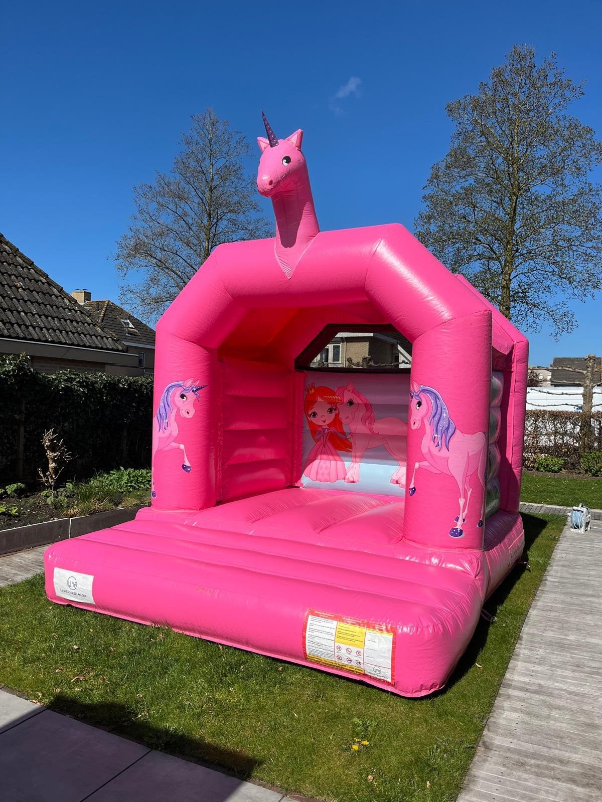 Unicorn springkussen te huur! omg Zwolle, Ophalen of Verzenden, Zo goed als nieuw, Overige