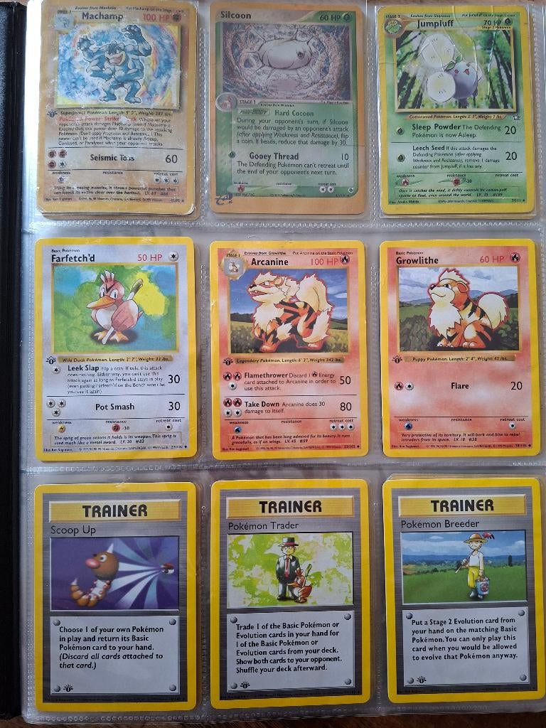 Map met vintage pokemon kaarten, Ophalen of Verzenden, Gebruikt, Meerdere kaarten