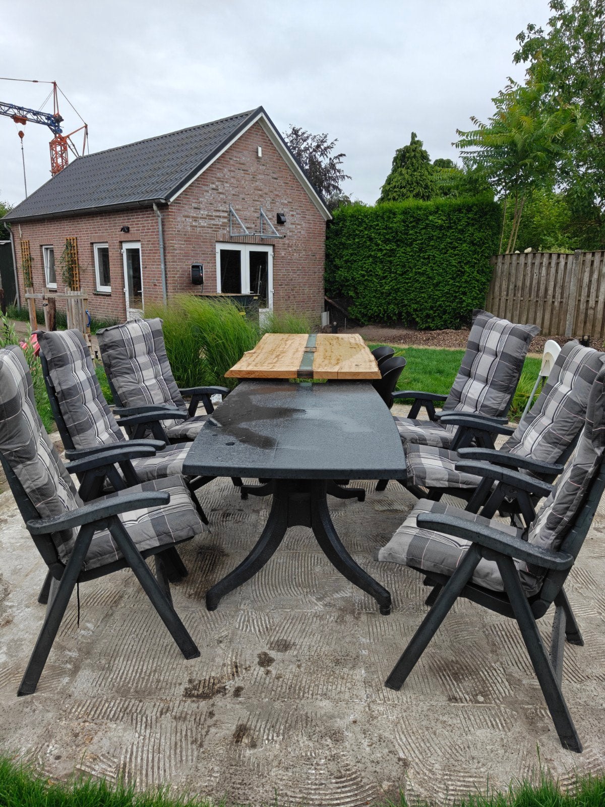 Hartman tuinset, Tuin en Terras, Tuinsets en Loungesets, Ophalen, Kunststof, Gebruikt, 6 zitplaatsen