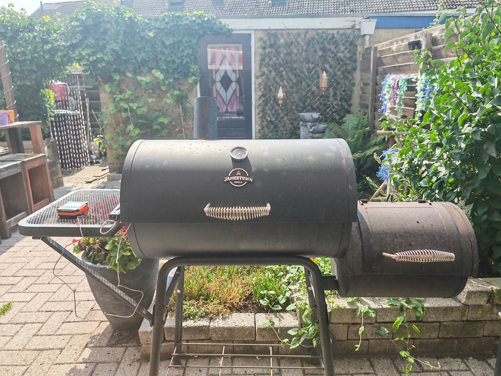 offset Smoker, Tuin en Terras, Ophalen, Gebruikt, Met accessoires