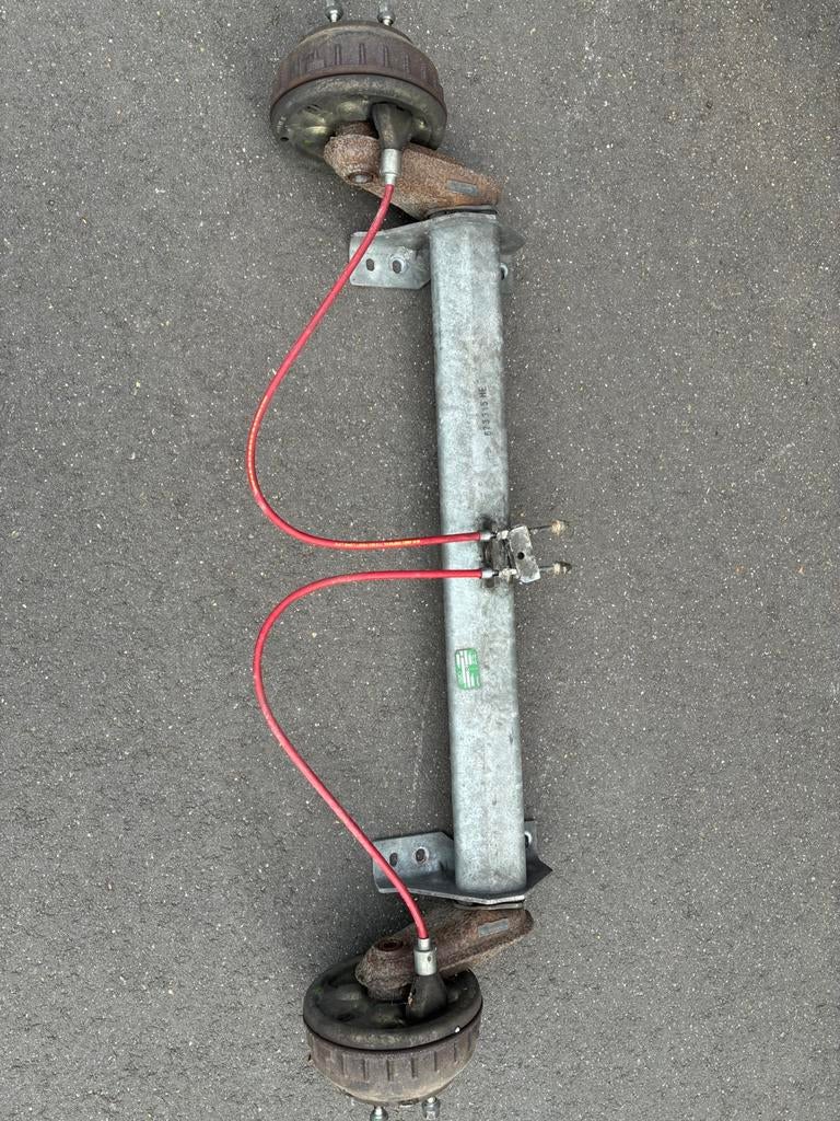 Alko aanhanger as geremd 1300 koppeling oplooprem neuswiel, Ophalen, Gebruikt