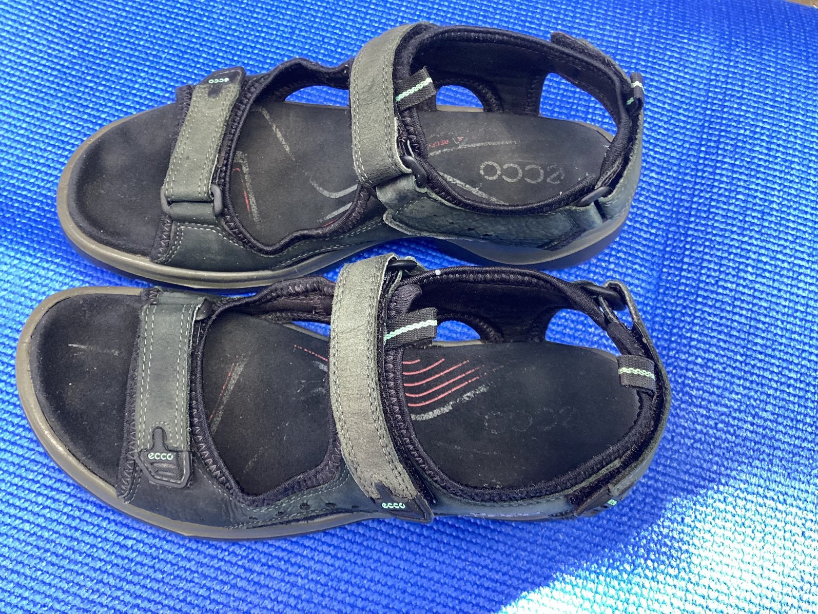 ECCO  sandalen maat 40  kleur zwart, Ophalen of Verzenden