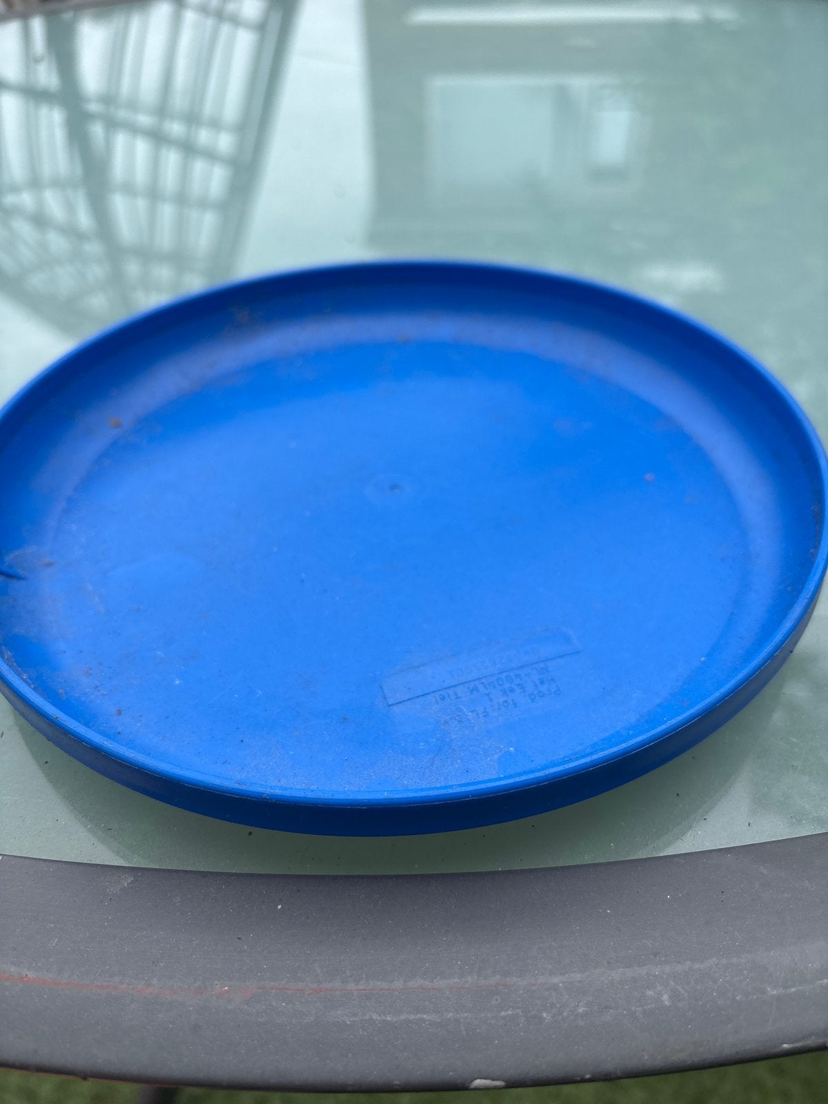 Blauwe frisbee met 'Careander' logo, Ophalen of Verzenden, Gebruikt