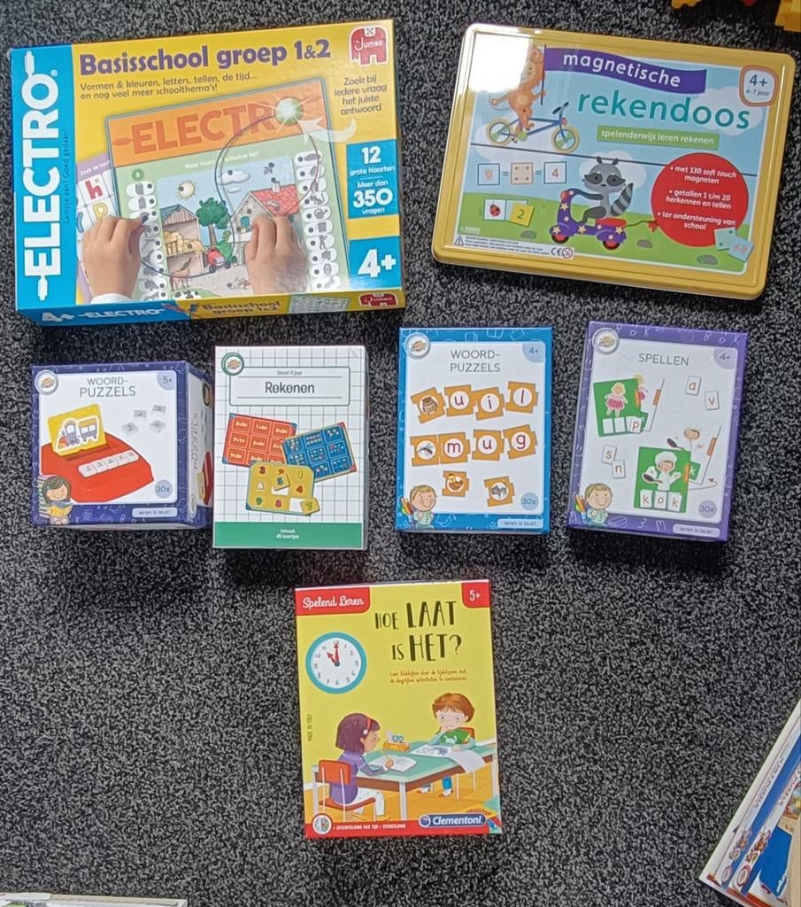 Educatieve Spellenpakket: Electro, Rekendoos, Puzzels, Kinderen en Baby's, Speelgoed | Educatief en Creatief, Ophalen of Verzenden