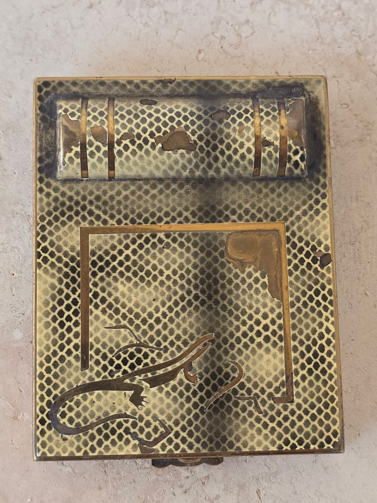 exclusieve antieke Art Deco poederdoos Poudre Soir de Paris, Ophalen of Verzenden