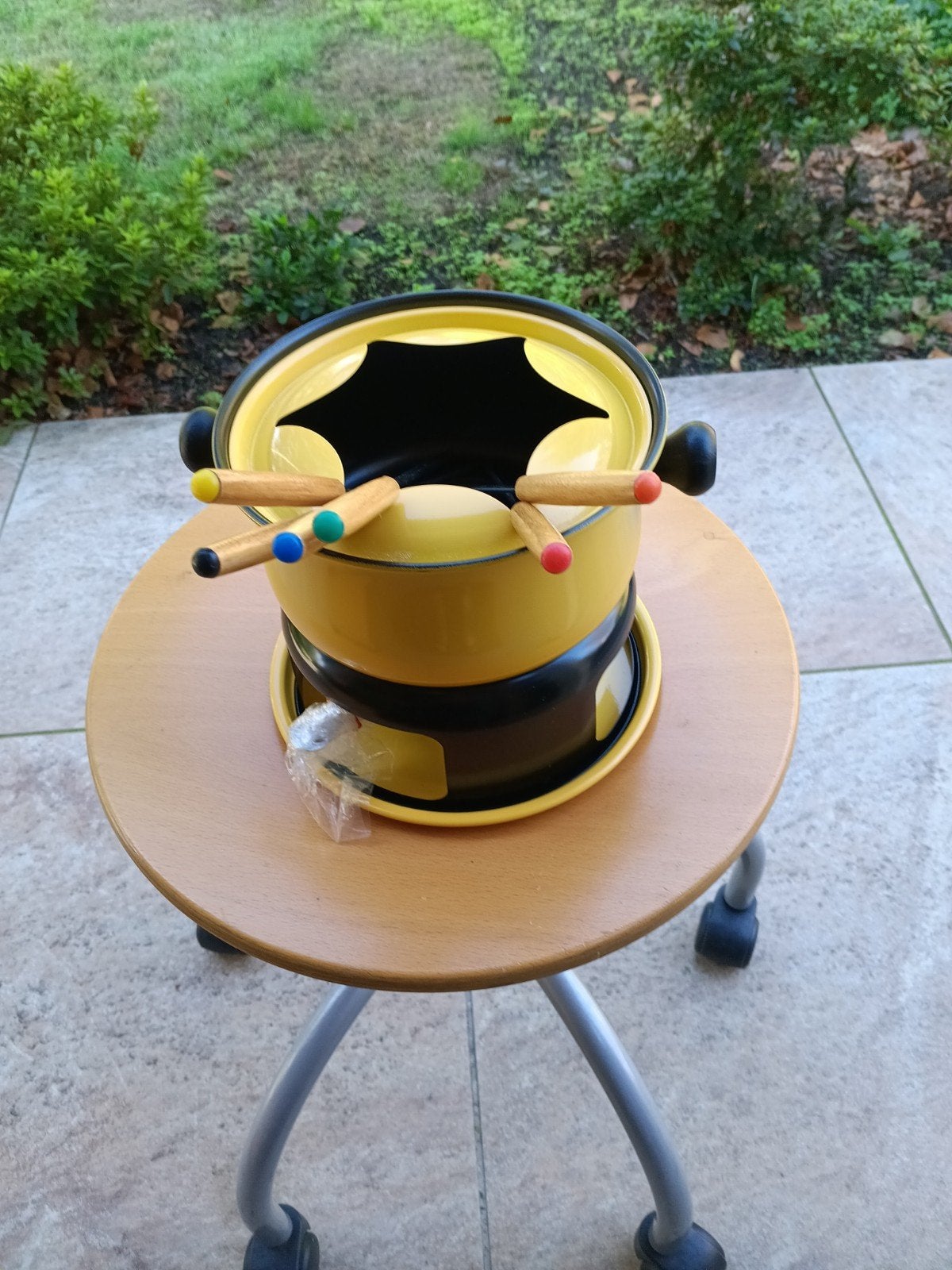 Vintage fonduestel met vorken., Ophalen of Verzenden, Nieuw