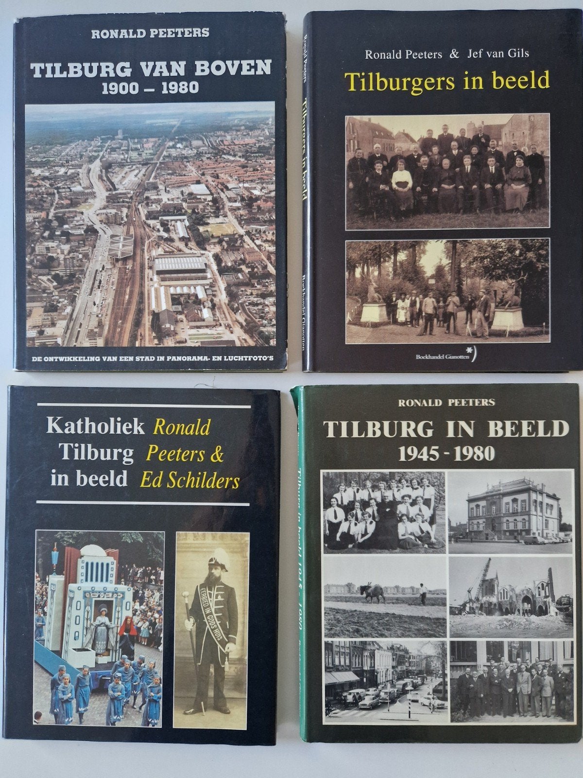 4 Historische Tilburg boeken uit de serie van Ronald Peeters, Ophalen, Zo goed als nieuw