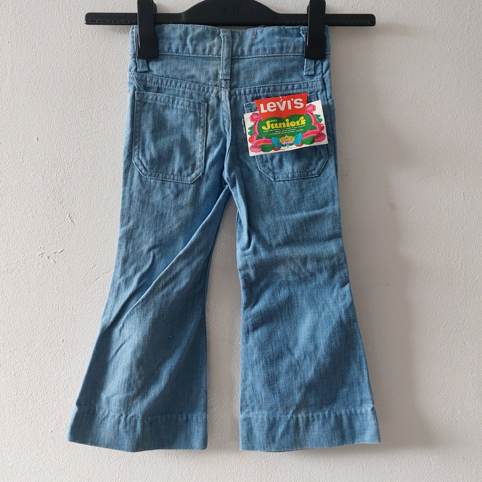 Vintage 70s Levis Juniors Bell Bottom big E jeans, Broek, Meisje, Nieuw, Ophalen of Verzenden