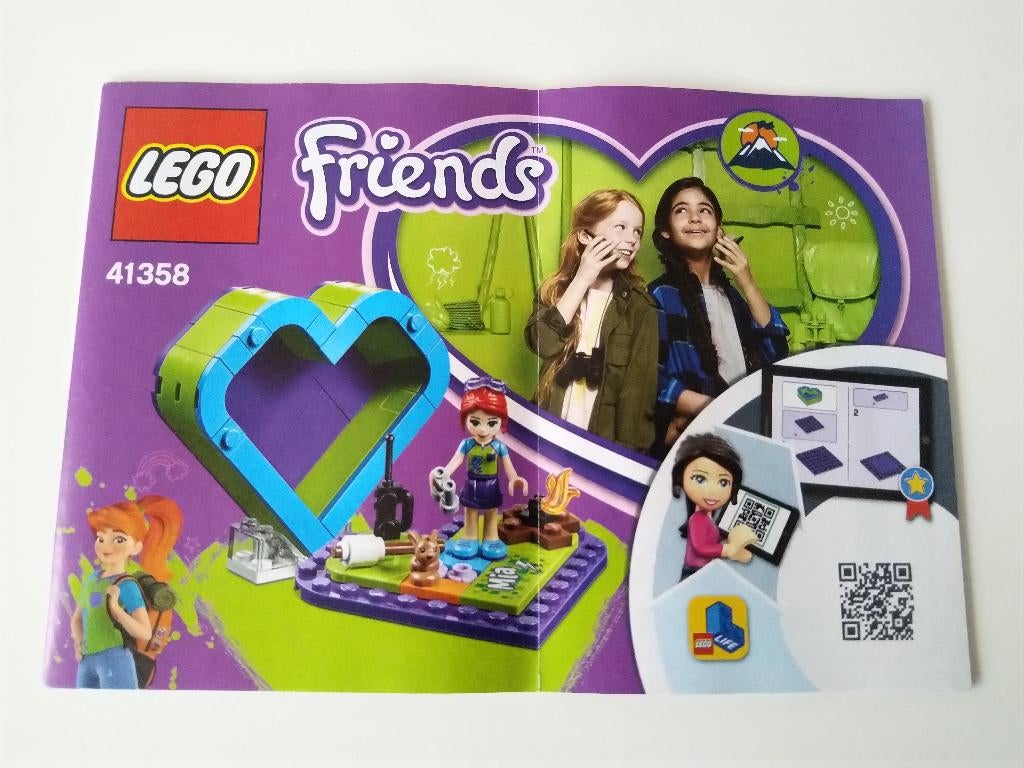 Lego Friends 41358 Mia's Hartvormige Doos, Compleet, Lego, Friends, Ophalen of Verzenden