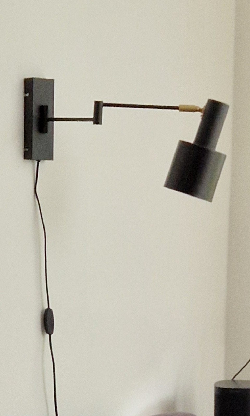 Zwarte inklapbare wandlamp van Karwei, Ophalen of Verzenden, Gebruikt, Metaal