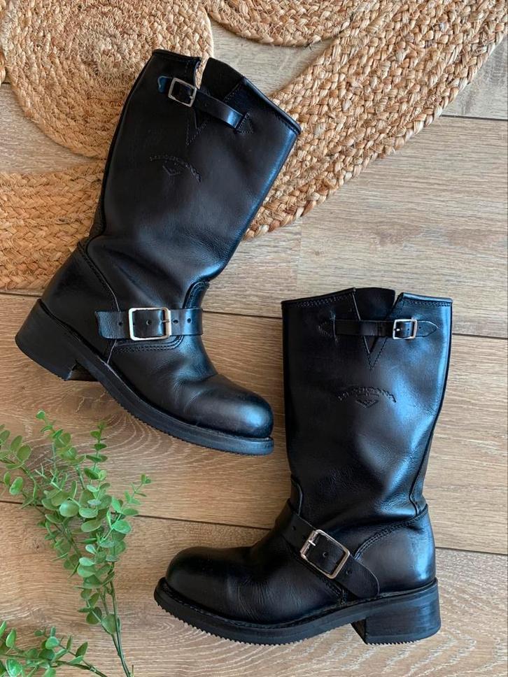 Mexicana bikerboots 38 western boots bohemian laarzen, Hoge laarzen, -, Zwart, -