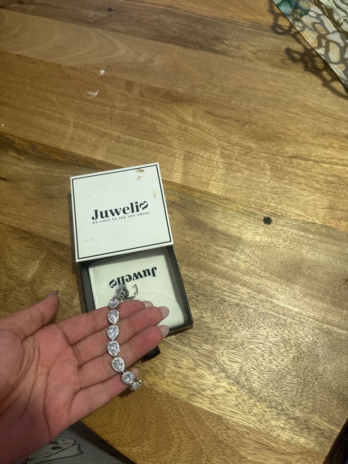 Juwelia Armband met Zirkonia Stenen - Zo goed als nieuw, Verzenden, Zo goed als nieuw, Zilver, Met kristal
