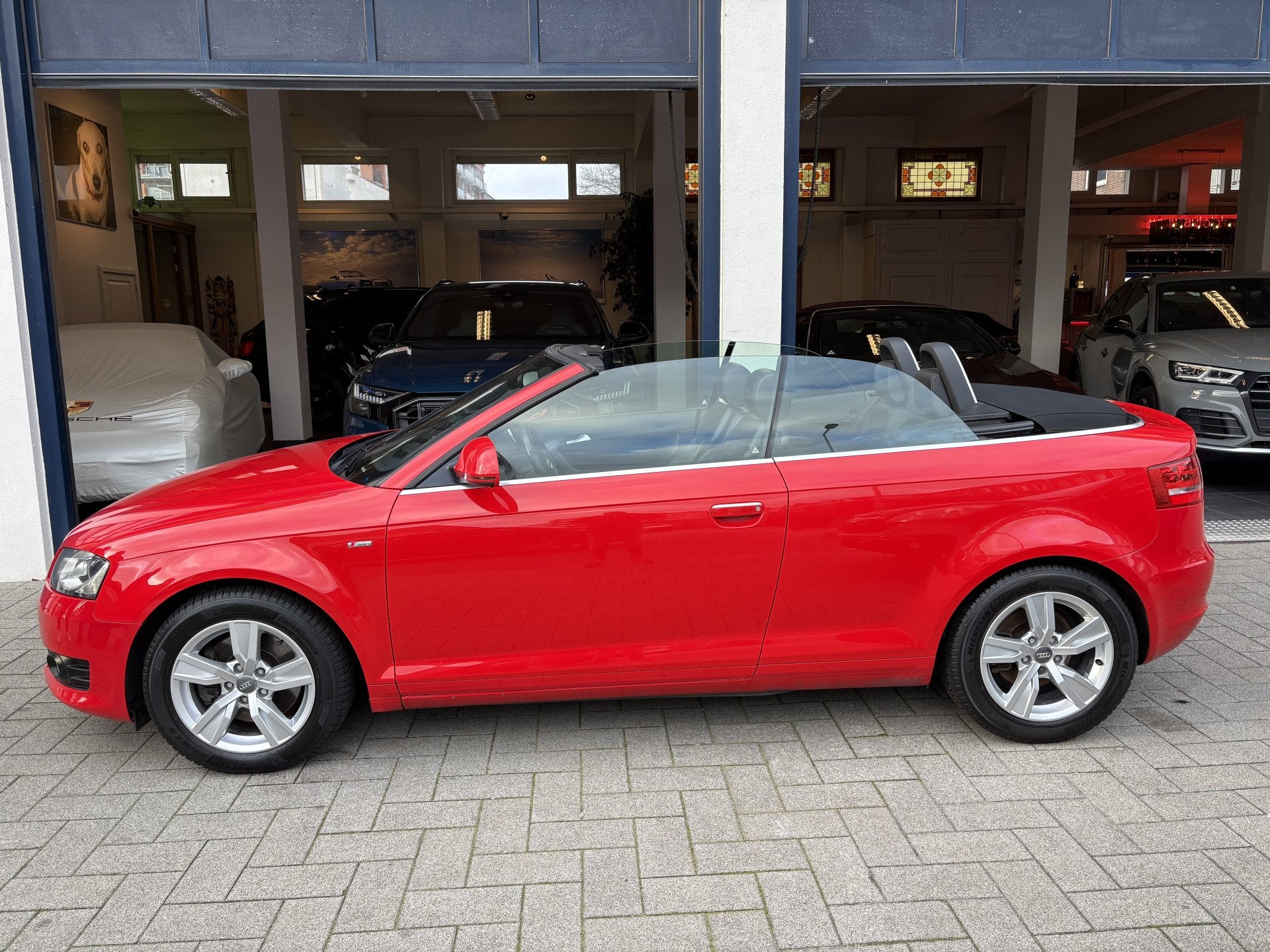 Audi A3 Cabriolet 2.0 TFSI Ambition Pro Line AUTOMAAT/S-LINE, Gebruikt, 4 cilinders, 4 stoelen, Bedrijf