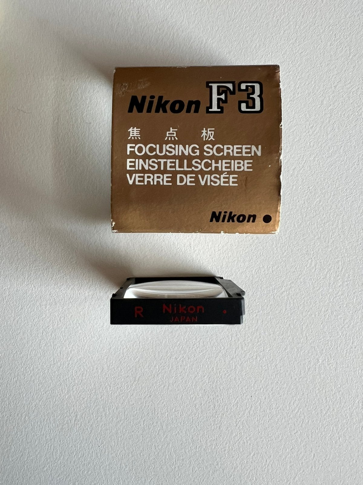 Nikon F3 focusing screen type R, Audio, Tv en Foto, Spiegelreflex, Ophalen of Verzenden, Zo goed als nieuw, Nikon