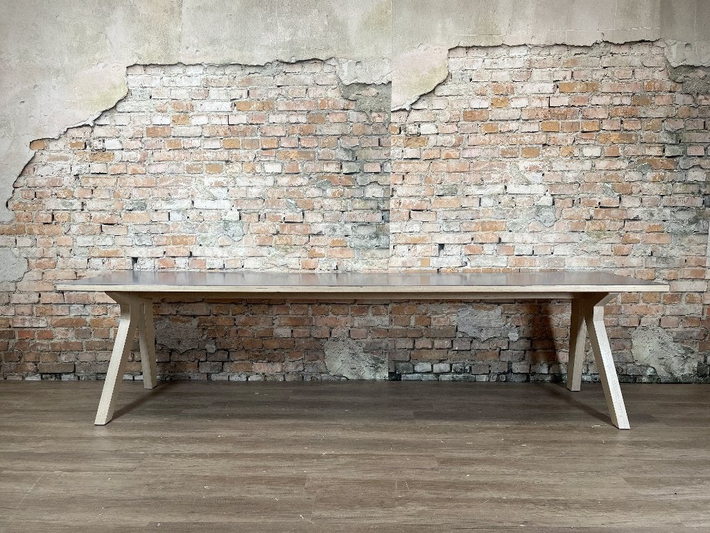 Design Eettafel -  Berken Multiplex grijs, Ophalen, Overige materialen, Design, 200 cm of meer