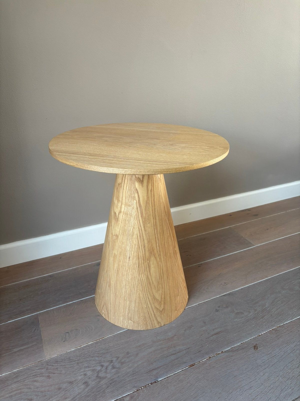 Bijzettafel, Huis en Inrichting, Minder dan 55 cm, Rond, Zo goed als nieuw, Ophalen