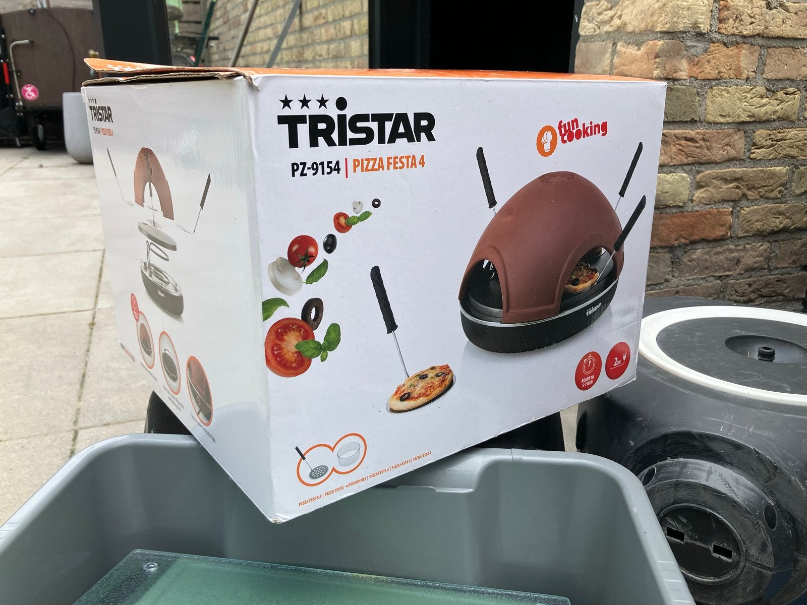 Tristar Pizza Festa 4 PZ-9154 Pizzaoven (NIEUW), Minder dan 45 cm, Pizzaoven, Nieuw, Ophalen of Verzenden