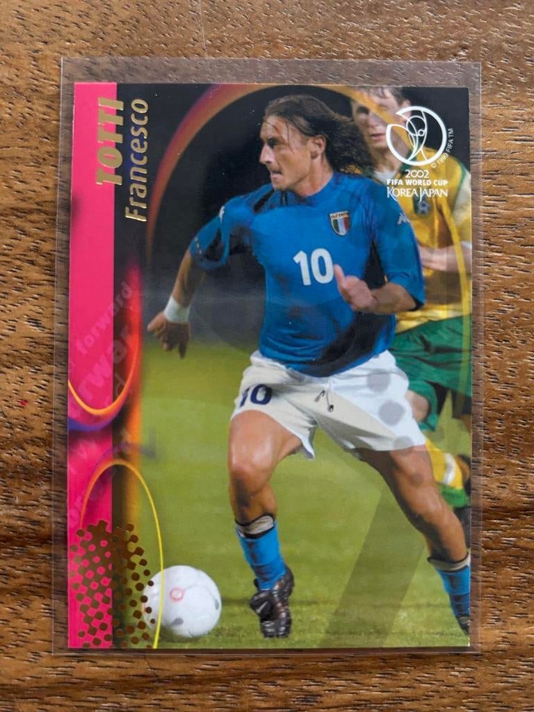 Francesco Totti Panini FIFA World Cup 2002 Spelerskaart, Ophalen of Verzenden, Zo goed als nieuw, Buitenlandse clubs, Spelerskaart