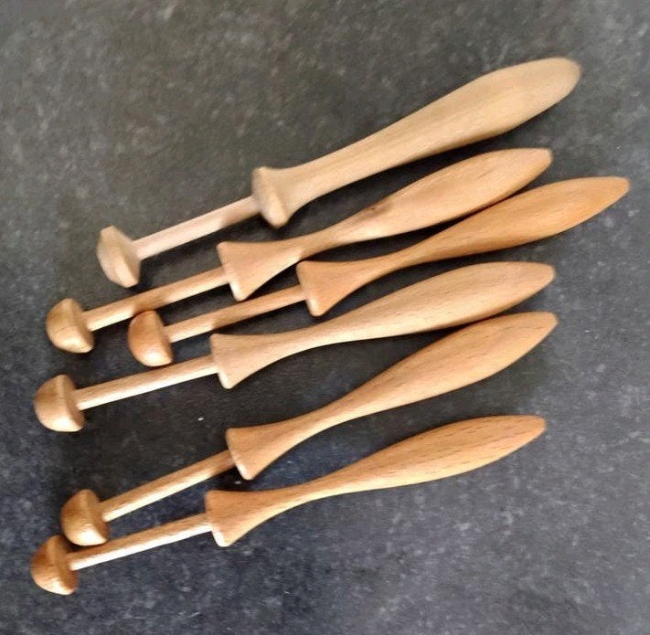 6 kantklosjes, Ophalen of Verzenden, Zo goed als nieuw, Klos(sen)