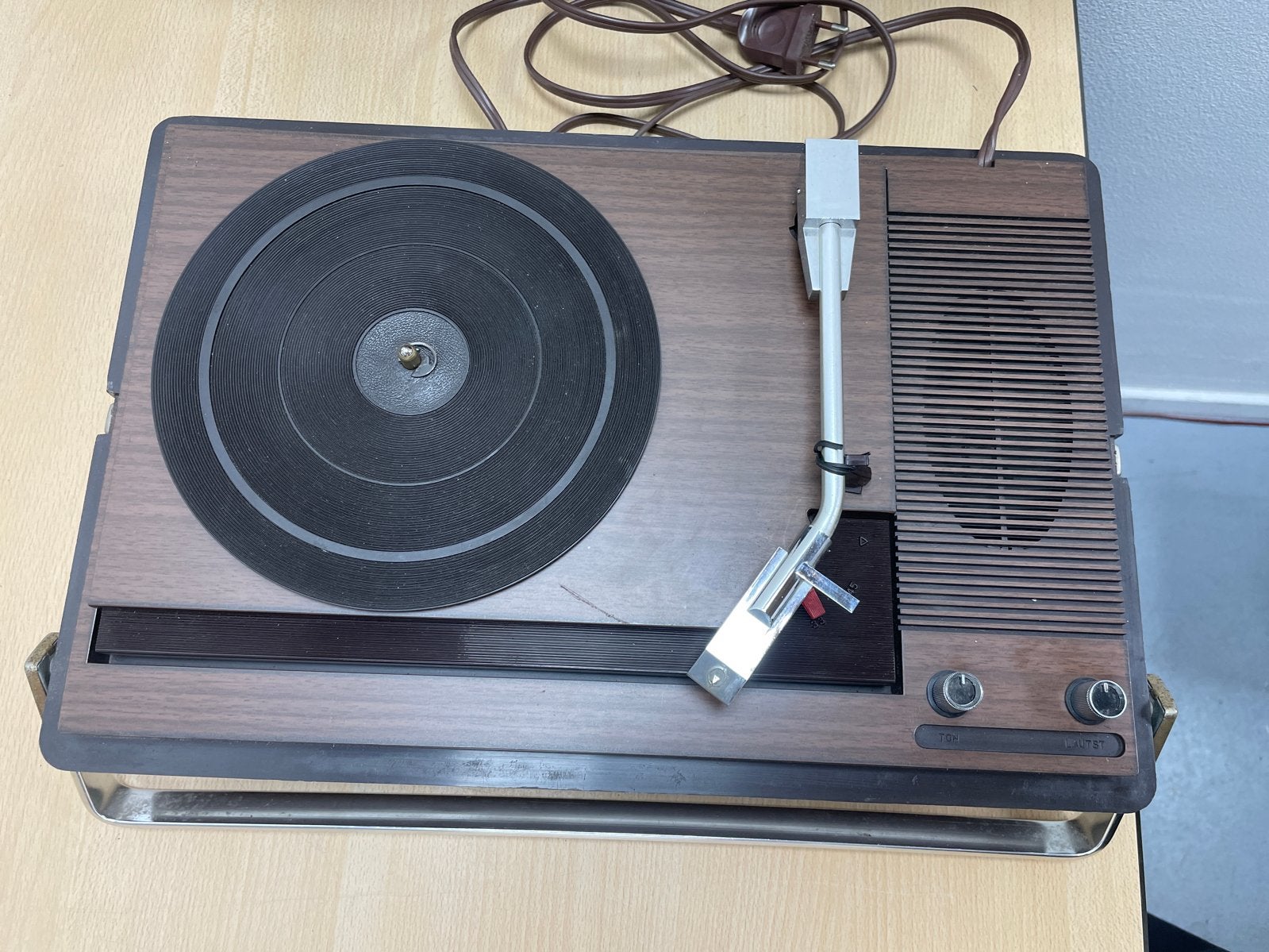 Vintage Draagbare Platenspeler in Koffer - Jaren '70, Overige merken, Gebruikt, Ophalen of Verzenden, Nvt