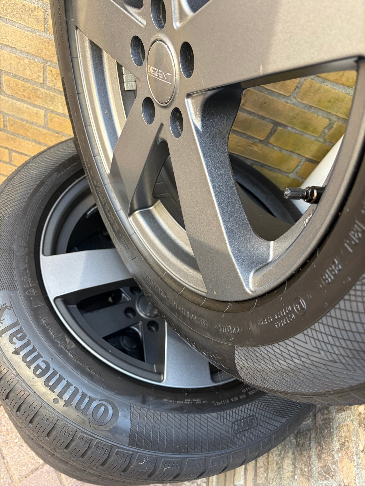 Continental WinterContact TS850P banden met Dezent velgen, Ophalen, 18 inch, Gebruikt, Banden en Velgen