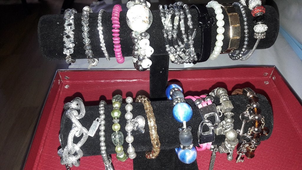20 paar armbanden, Ophalen, Overige materialen, Overige kleuren, Zo goed als nieuw