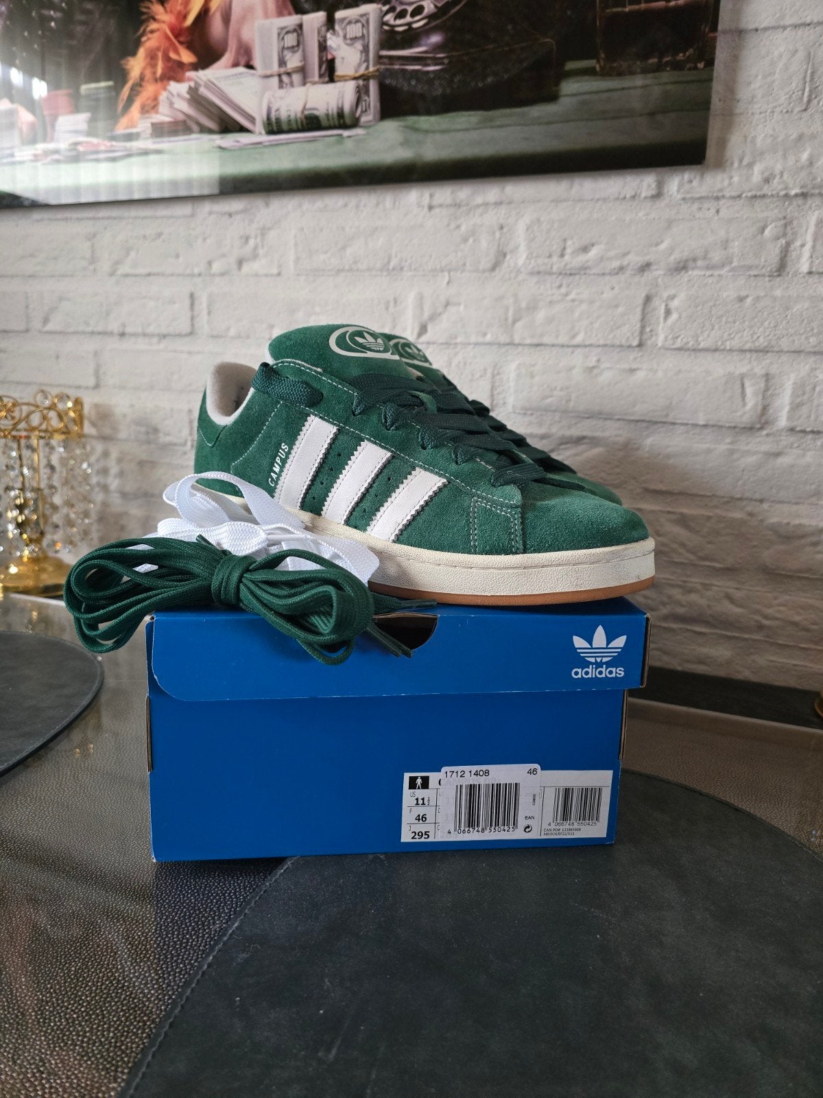 Adidas Campus - maat 46 - zgan, Overige kleuren, Ophalen of Verzenden, Adidas, Sneakers of Gympen