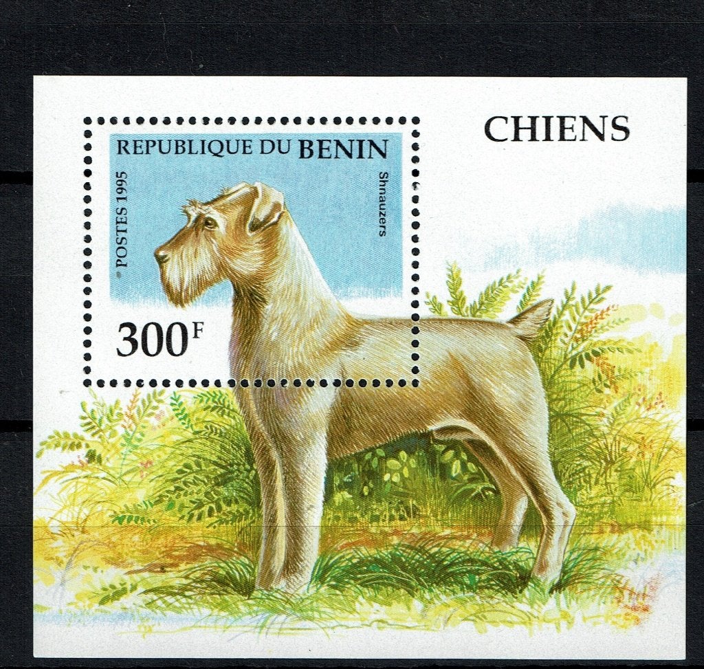 BENIN 1995 PF BLOK HONDEN DOGS ZOOGDIEREN, Ophalen of Verzenden, Postfris, Dier of Natuur