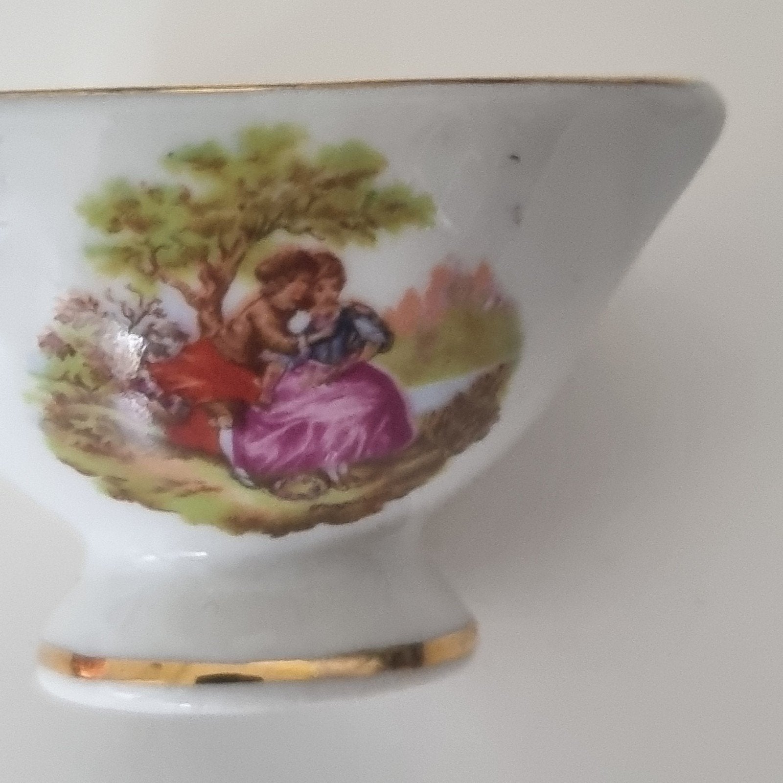 Miniatuur schaaltje Limoges stijl SEVE, Antiek en Kunst, Ophalen of Verzenden