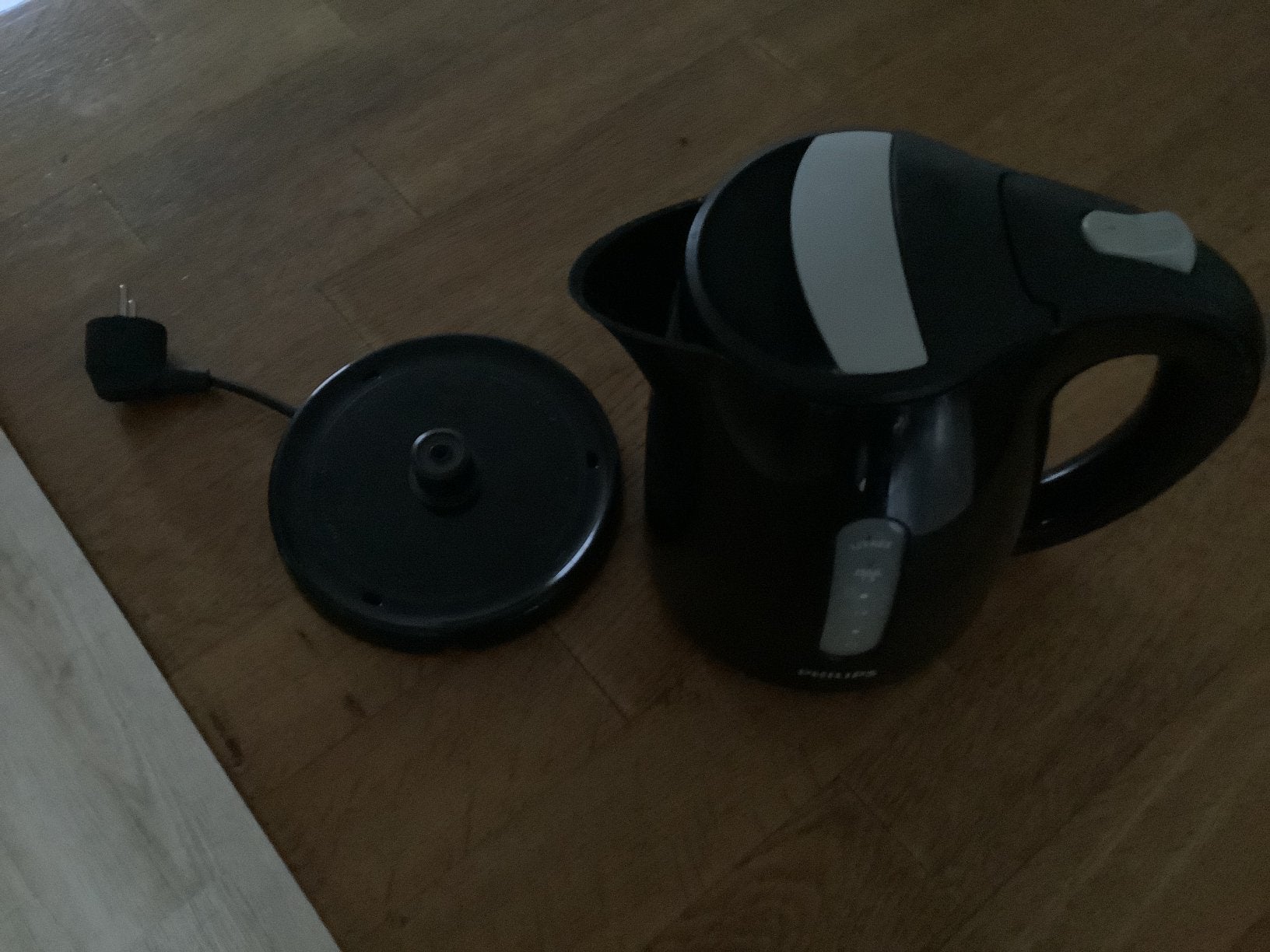 Waterkoker, zwart , Philips, 1 tot 2 liter, Ophalen of Verzenden, Zo goed als nieuw