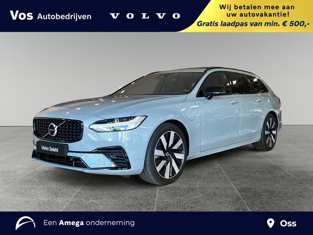 Volvo V90 T6 Recharge AWD Ultimate Dark | Luchtvering | Pano, Auto's, 12 maanden, 4 cilinders, 180 min, 129 €/maand