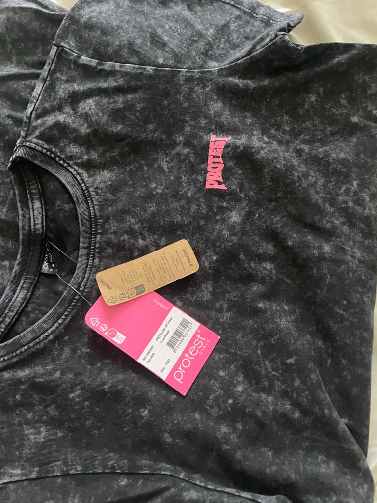 Protest Meisjes Jurk Zwart Acid Wash Maat 140 Nieuw, Ophalen of Verzenden, Nieuw, Meisje