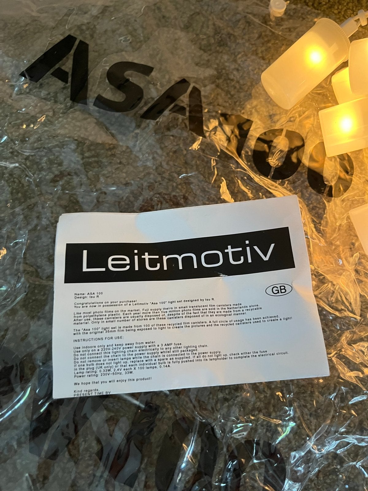 ASA 100 Leitmotiv Lichtslinger - Uniek Design, Ophalen of Verzenden, Zo goed als nieuw