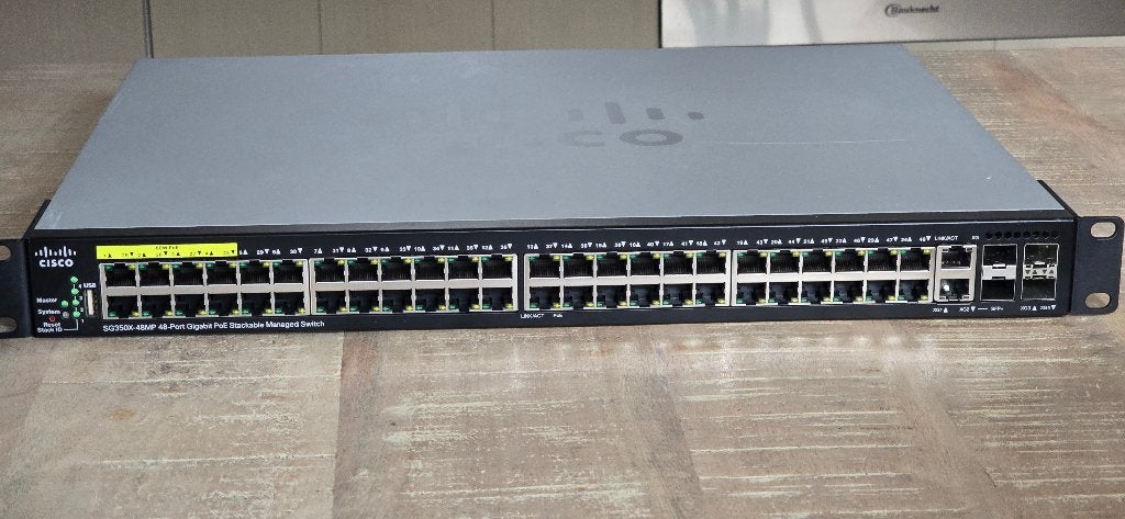 Cisco switch SG350X-48MP, Ophalen, Gebruikt