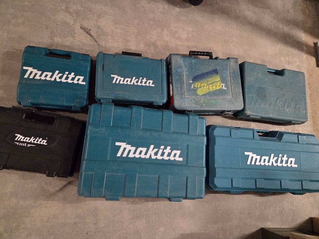 Partij Makita opbergkoffers, Ophalen of Verzenden, Gebruikt