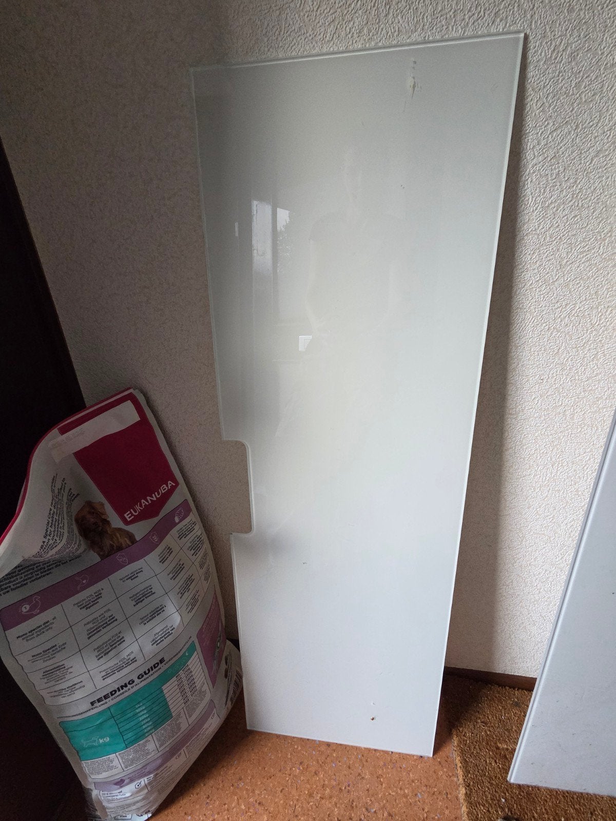Besta glazen bovenblad 120x40 met kabelsparing, Ophalen