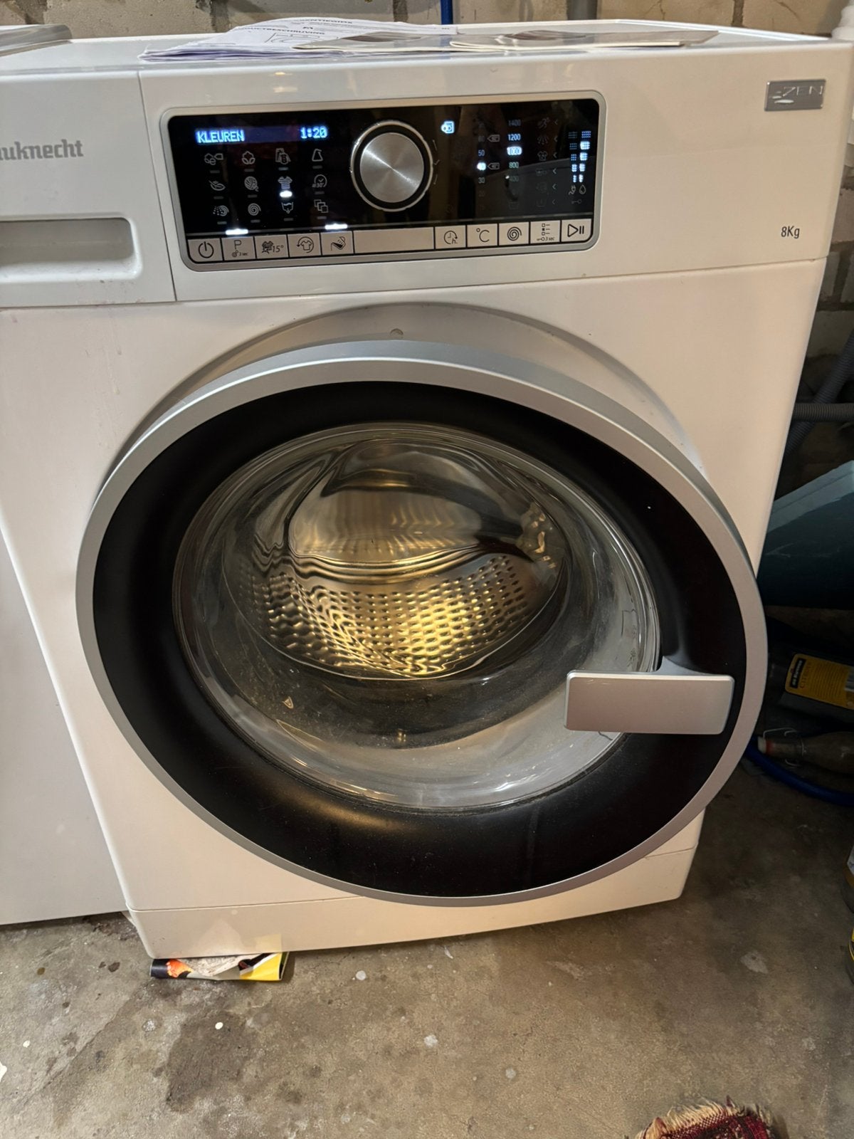 GROTE inhoud Bauknecht 8kg wasmachine ivm overlijden, 8 tot 10 kg, Ophalen, 1200 tot 1600 toeren, 85 tot 90 cm
