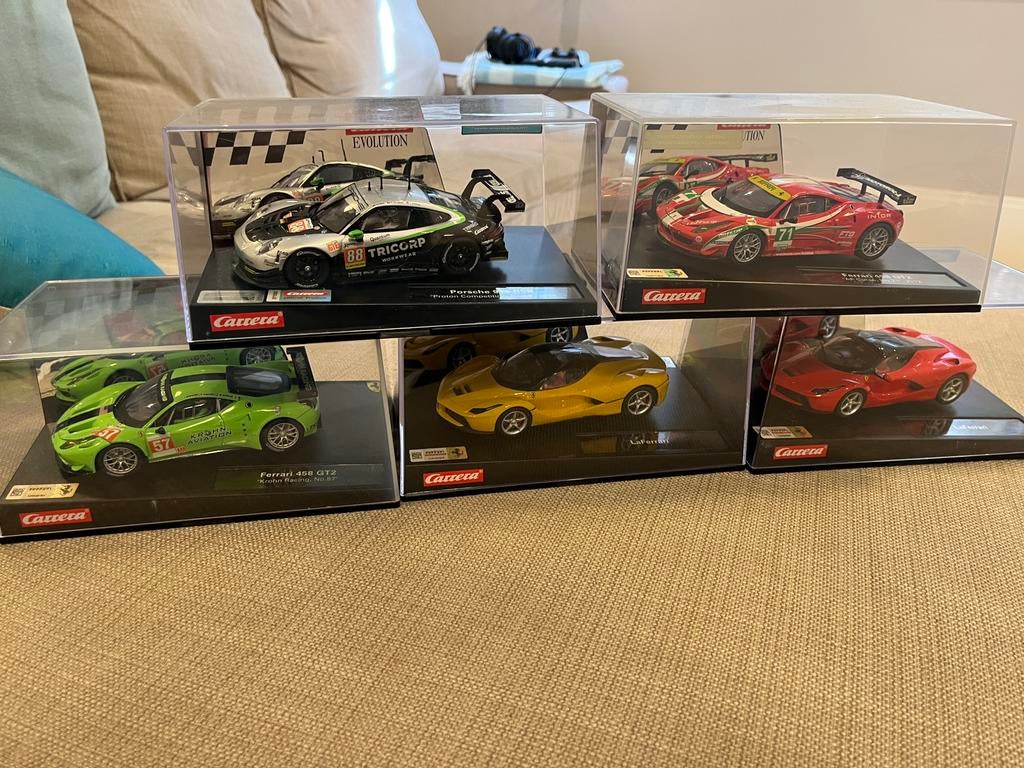 Carrera Evolution slotcars/schaalmodellen diverse autos, Ophalen of Verzenden, Zo goed als nieuw, Elektrisch, Carrera