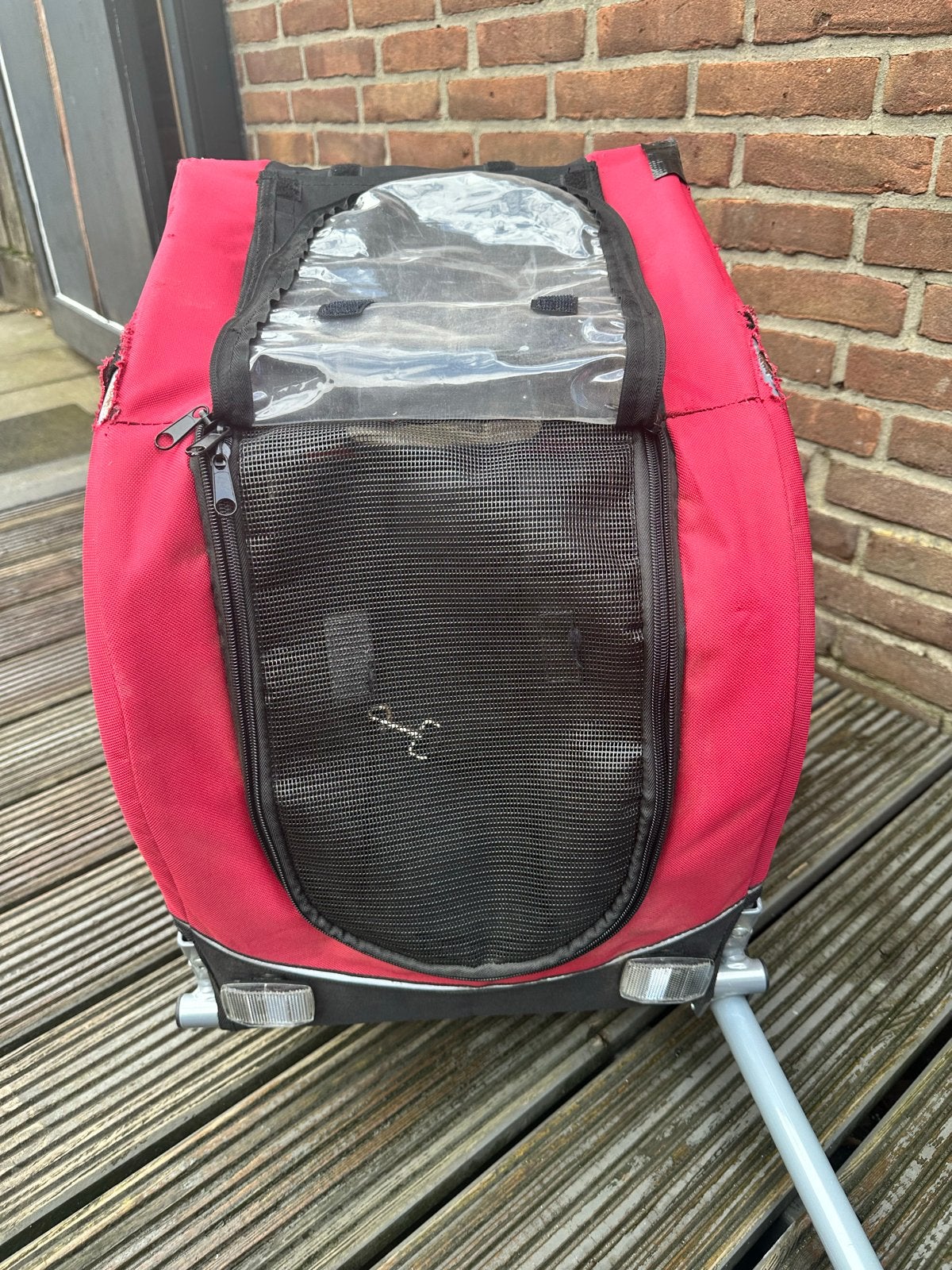 Trixie Hondenfietskar - Rood (Gebruikt), Ophalen, Gebruikt, Hondenkar, Minder dan 20 kg