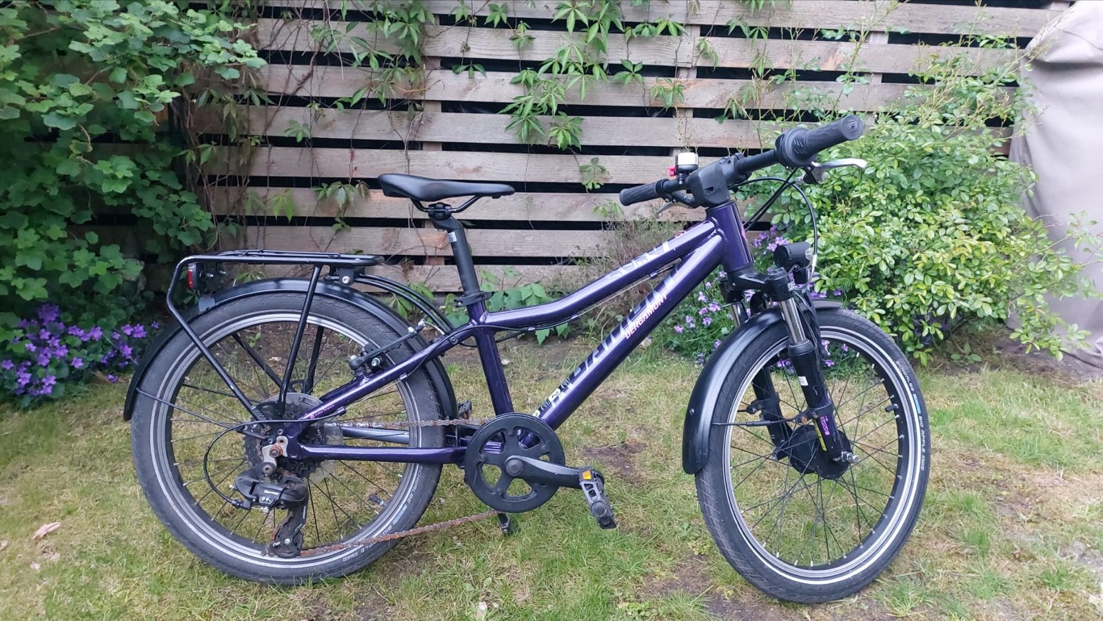 Bergamont toerfiets 20 inch voor meisje 6-7 jaar, Velgrem, Ophalen of Verzenden, 20 inch, Handrem