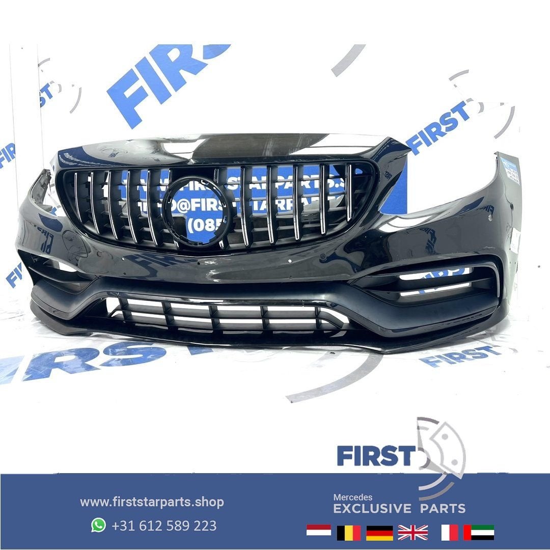 C205 C63 AMG FACELIFT BUMPER COMPLEET A2058804701 Mercedes C, Gebruikt, -, Voor, Ophalen of Verzenden